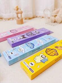 6件/12件/36件Sanrio、Kuromi、Hello Kitty、Capybara铅笔套装，高品质创意笔，学生用笔，绘画用品，颜色和款式随机（1盒=12支），家庭、朋友、同事、办公室、学校、绘画、学生文具、男孩和女孩、学校用品和返校礼物。