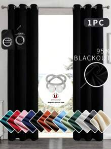 2片装遮光隔热窗帘，带涂层衬里，适用于卧室、客厅、厨房、家居装饰、圣诞礼物