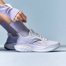Giày chạy bộ thể dục ANTA Cloud Feels cho nữ, giày thể thao tập luyện Zumba, đi bộ, chạy bộ 922525537 - Trắng/Tím-2 - Xem 4