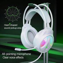 Lenovo Headphones HT407 Full-Ear Protein Leather Gaming Headset Noise Reduction Microphone Team Chat Plug And Play Online Class/Office/Game All-Purpose Black USB - Black USB - View 3