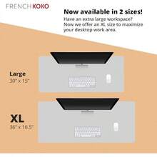 French KOKO Desk, Large Desk Pad Large Mouse Pad Cute Desk Accessories Home Office Essentials XL Desk Desk Pad Keyboard Mouse Desk Pads On Top Of Desks Computer Pink Floral Women Girls - Call Me Pretty - 查看 8