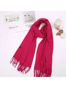 1pc Women's Fashion Candy Color Solid Soft Long Scarf, Versatile For Daily Casual Wear, Decoration, Multifunctional Sunscreen Scarf, Bridesmaid Shawl