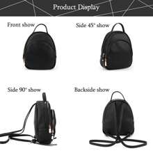 Mochila pequeña negra elegante - Perfecta para uso diario