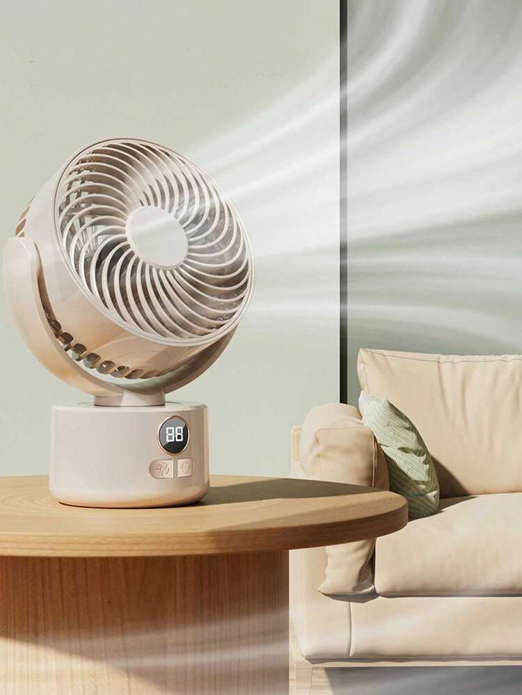 Ventilador de escritorio, ventilador eléctrico de sobremesa, ventilador mini portátil de alta potencia y súper silencioso para oficina, ventilador de enfriamiento y circulación potente para estudiantes, dormitorios y mesitas de noche, recargable y de larga duración, selecciones de primavera y verano, regalos para damas de honor, para habitación, dormitorio, playa, viajes, para hombres, para mujeres, vacaciones - Multicolor - Añade 4