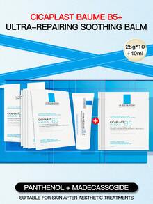 LA ROCHE-POSAY CICAPLAST MASQUE B5 10 piezas + CICAPLAST BAUME B5+ 40ml - 5 piezas por caja + 5 piezas + 40ml de crema - Ver 1