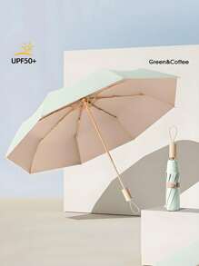 8-Bone Compact Classic Folding Umbrella With UV Protection, Windproof And Waterproof, Perfect For Men And Women, Leisure Use, Travel And Outdoor Activities, Sun Protection Outdoor Sunshade Cute Umbrella, Umbrella For Women Umbrella Rainproof Windproof