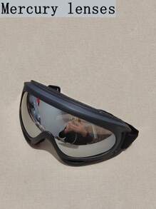 1 副滑雪防风防溅护目镜，户外运动眼镜 X400 防尘摩托车挡风眼镜 - 彩色 - 查看 19