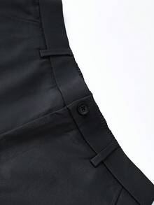 1 Piece Men's Casual Pants, Men's Casual Pants, Men's Trousers, Versatile And Comfortable, Men's All-Purpose Casual Pants, Solid Design, Simple And Elegant, Comfortable To Wear When Going Out, Golf Casual Pants, Casual Pants, Handsome Travel - 黑色 - 查看 3