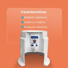 Dispensador Portagarrafón Base Para Galón Agua Con Llave - Blanco - Ver 8