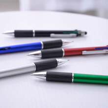 MiSiBao 4-Color Ballpoint Pen Multi Colored Pens In One Medium Point (1.0mm) Touch Screen Stylus, 5-Count - 四色觸控筆 - 查看 5