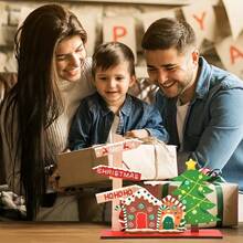 1 pieza Decoración de mesa navideña, Letrero de madera Centropieza de mesa navideña, Decoración de fiesta de Navidad