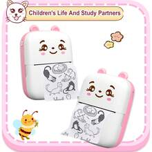 Taschenformat Mini-Drucker, tragbarer Bluetooth-Wireless-Smartdrucker, unterstützt Bild-, Notiz- und QR-Code-Druck, perfektes Geschenk für Feiertage, Weihnachten und Geburtstag für Kinder von 3-12 Jahren