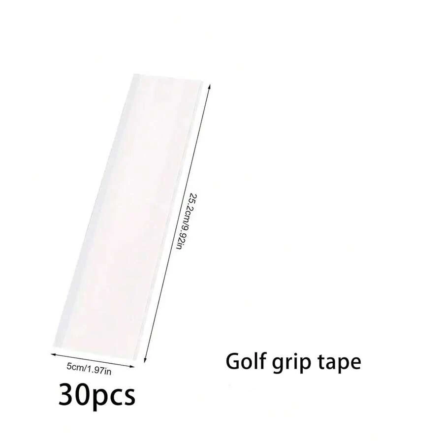 30 片装高尔夫握把胶带超强粘性双面握把胶带贴纸，用于重新固定高尔夫球杆 - 彩色 - 查看 1
