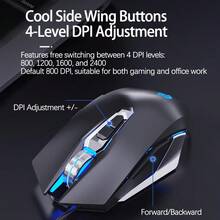 HP Ratón programable tácticamente M220: Motor óptico profesional para un seguimiento preciso, 6 teclas de acceso rápido personalizables, agarre resistente al sudor y al deslizamiento, plug and play para juegos en múltiples escenarios - Sonido negro - Ver 1