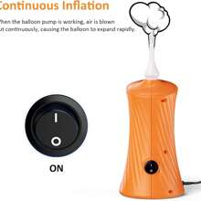 Pompa elettrica per palloncini, pompa portatile per palloncini, gonfiatore per decorazioni di feste di compleanno, adatto per varie occasioni come Natale, feste di compleanno (220V-240V)