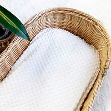 2件装婴儿躺椅套，柔软透气的Minky面料婴儿睡窝套，男女通用 - 彩色 - 查看 3