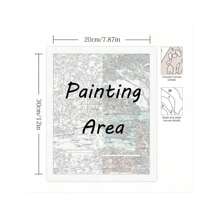 DIY Adult Acrylic Paint By Number Oil Painting Kit - Frameless Modern Abstract Floral Design, Come With Paint And Brushes, Perfect Craft For Beginner To Relieve Stress, Ideal Home Decor And Unique Gift