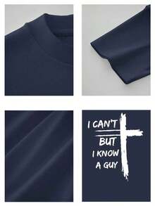 PAYEAH But I Know A Guy Print T Shirt, Tees For Men, CasualShort Sleeve T-Shirt For Summer 100% Heavy Cotton T ShirtMen's Casual Cotton Short Sleeve T-Shirt – Basic Summer Tee For Men (S-XXXL) Cotton , Vintage, Cotton, Cotton Shirts, Graphic Tees, Romwe, Funny T Shirts, Graphic Tees, Western, White Graphic Tees - 藍色 - 查看 4