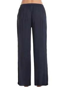 Women's% Rayon Beach Pants – Lightweight Wide Leg Flowy Pants With Pockets