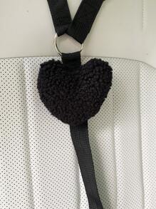 1pc Cute Pet Car Safety Belt Harness Leash, Creative Heart-Shaped Dog/Cat Vehicle Safety Tether Strap