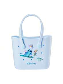 Bolsa de bento pequeña con agujeros de Stitch con licencia oficial de MINISO. Diseño único con agujeros para mayor transpirabilidad y ligereza. Material de alta calidad fácil de limpiar. Práctica y llamativa para comidas en el trabajo, picnics y salidas (1 pieza) - Azul - Ver 6