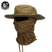 Boonie Hat Balaclava Hat Suit Foldable Soft Hat Fishing Cap Breathable Fisherman Outdoor Hunting Fishing Wide Hat - A - View 14