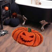 1pc Halloween Themed Decorative Carpet, Suitable For Entryways, Bathrooms, Home Decor, Holiday Decorations, Gifts Entryway Decor Bathroom Kitchen Decor Kitchen Rug