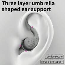 1 Pair Reusable Silicone Sleep Earplugs, Noise Reduction Earplugs For Sleeping, Painless For Work And Study, Ensure Peaceful Sleep, Suitable For Travel And Home Use