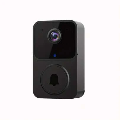 1 件迷你 Wifi 视频门铃带摄像头无线手机遥控智能可视门铃双向通话照片记录语音更改功能内置 USB 可充电电池