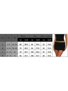 Fold Over Mini Skirts For Women Y2k Low Rise Bodycon Sweat Short Skirt Cute Going Out Micro Mini Skirt Streetwear Women's Casual Elastic Waist Solid Bodycon Mini Skirt Streetwear - màu đen - Xem 6