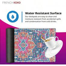 French KOKO Desk, Large Desk Pad Large Mouse Pad Cute Desk Accessories Home Office Essentials XL Desk Desk Pad Keyboard Mouse Desk Pads On Top Of Desks Computer Pink Floral Women Girls - 佩斯利之夢 - 查看 7