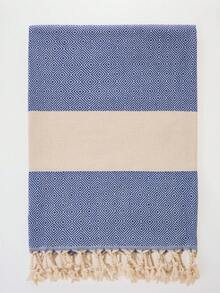 Made In Turkey 95*180cm Large Beach Towel - Soft, Highly Absorbent - Apricot - View 3