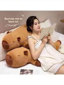1pc-Capybara Sleeping Professional Pillow Doll, Suitable For Sofa/Bedroom/Outdoor Capybara (Pillow/Cushion/Cushion). Kawaii's Doll Capybara. It's A Great Gift For A Special Friend Or Family Member During The Holidays - Multicolor - View 5