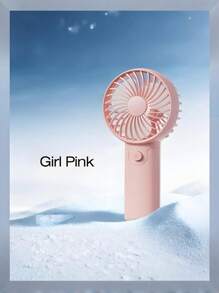 1 PC Portable Fan (Batteries Sold Separately) Handheld Fan, Stroller Fan, Battery Powered Fan, Small Desktop Fan, Suitable For Travel, Daily Commuting, Office, Beach, Summer Essential, Mini Portable Fan, Handheld Fan (Requires Two AAA Batteries)