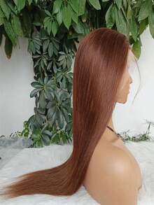 38Inch Chocolate Brown Straight Hair 360 Lace Front Wigs Human Hair Transparent Lace Pre Plucked With Baby Hair 360 Full Lace Frontal Wigs Human Hair Brazilian Virgin Hair