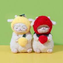 MINISO Cute "Lemon Cute" Sheep Series Standing Sheep Figurine. Soft Plush Material, Skin-Friendly, Exquisite Details Show Off Adorable Charm. Ideal For Figurine Collection And Stress Relief. (1pc) - Yellow - View 2