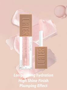 Maybelline 美寶琳豐唇唇彩 + 玻尿酸唇彩，005 花瓣色，高光澤豐唇效果，增強唇部豐滿度，持久光澤，持久保濕，提升唇形，強效光澤，持久保濕 - 002 ICE - 查看 5