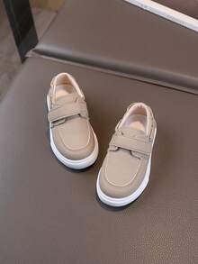 1 双童鞋，新款春秋男童运动鞋女童休闲运动鞋，软底幼儿鞋 - 卡其色 - 查看 2