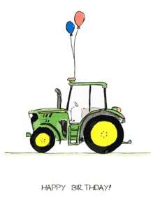 1 Stück Lustige Traktor Geburtstagskarte, innen leer, unisex, geeignet für Männer, Frauen, Freunde, Freundin, Freund, Ehefrau, Ehemann, humorvolle Erwachsenen-Feiertagskarte - einzigartige Glückwunschkarte