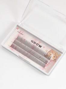 QDUM 120 de grupuri de gene segmentate în formă de A, stil mixt, 11 mm cu bucle mai lungi C, gene DIY personale de diferite lungimi, gene naturale moi lucrate manual pentru uz zilnic, gene Manga pentru călătorii