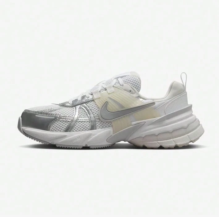 Giày thể thao Nike V2K Run Unisex Retro, Giày chạy bộ thông thường, FD0736-104 - Bạc - Xem 1