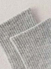 5 đôi tất lưới cotton mỏng thoáng khí dài đến bắp chân cho trẻ em, màu xám, phù hợp cho bé trai và bé gái, học sinh tiểu học và trung học cơ sở, mùa hè - Xám - Xem 6