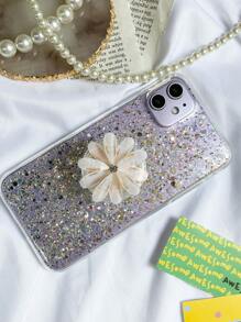 1pc Vintage Daisy Metal Phone Holder: Durable Aluminum Handle, Space-Saving Design, Fashionable, Compatible With All Phones Compatible With IPhone, Android Phone, Gift For Birthday, Family, Friends Push-Pull Phone Grip, Phone Accessories