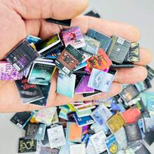 1 Set Anxiety Bookcase Mini Book, (Including 100/70pcs Mini Books) Decorations House Decoration, DIY Craft, Accessories Mini Miniature Model,Suitable As A Holiday Gift, Day; Father's Day; Mother's Day, Thanksgiving; Halloween; Christmas; New Year's Day. - Multicolor - View 17