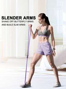 New 8-Shaped Gravity Stretch Band With Handles - Stackable TPE Resistance Bands For Yoga, Pilates, Arm & Leg Stretching - Blue/Purple/Pink/Green/Black - Ideal For Beginners & Home Workouts, Yoga Accessories | Versatile Exercise Tool