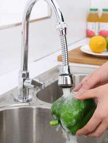 1pc 360° Swivel Faucet Extender With 2 Modes - Extendable & Rotatable, Splash-Proof Nozzle, For Upgrading Kitchen Water Conservation Back To School