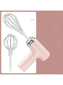 3-Speed Cordless Hand Mixer - Suitable For Baking, Whipping Cream And Cooking, Compact Design With Auto Shut-Off, Ideal For Home Baking Enthusiasts