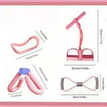 4pcs/Set Ultimate Home Fitness Kit, Leg Training Yoga Stretch Body Shaping And Strength Building Multifunctional Workout Equipment