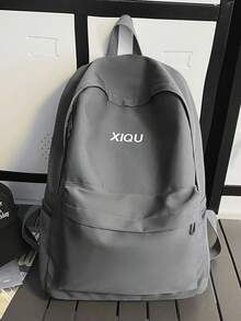 20L Minimalist All-Black College Backpack With Dedicated Tablet Sleeve | Sleek Tech-Ready Daypack For Laptop, Books & Essentials - Grey - View 7