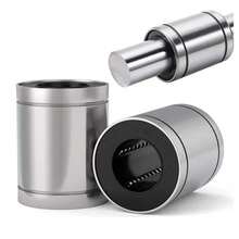 2 piezas de rodamientos de movimiento lineal de 1 pulgada LM16UU, ampliamente utilizados en diversas maquinarias como la industria, electrodomésticos, movimiento lineal, maquinaria de construcción, equipos de automatización, piezas de automóviles, etc. - Plateado - Ver 1